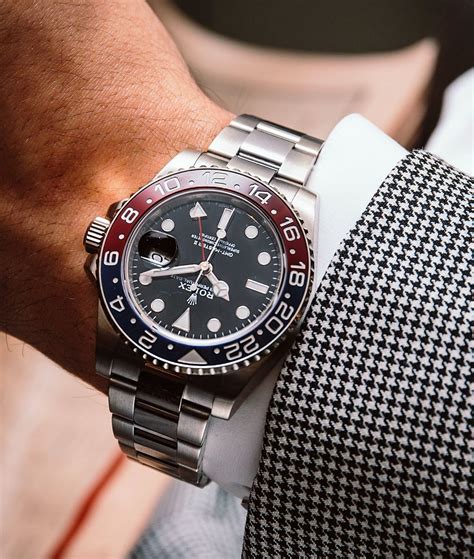 rolex gmt master ii pepsi on wrist|rolex gmt master pepsi price.